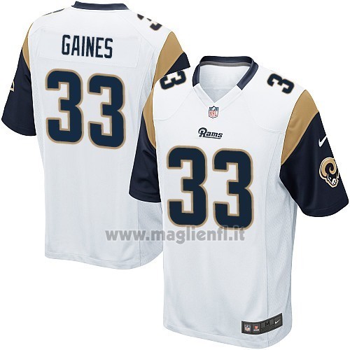 Maglia NFL Game Los Angeles Rams Gaines Bianco